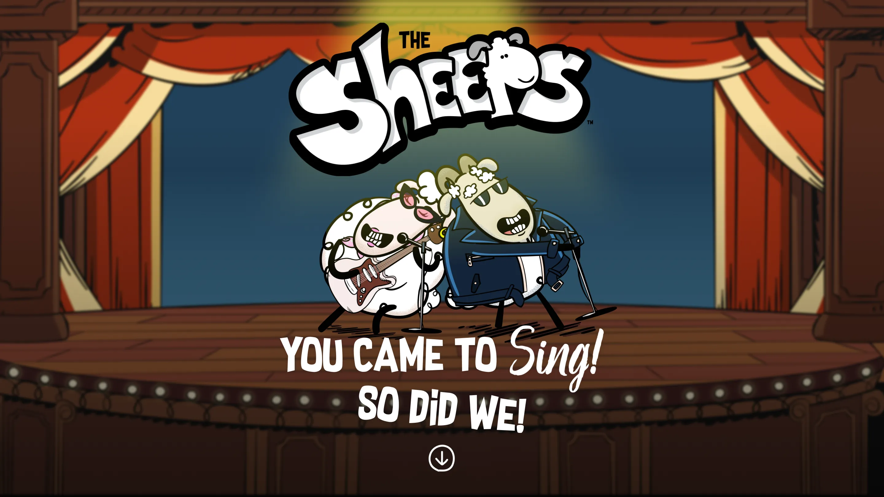The Sheeps on stage: you came to Sing! So did we!